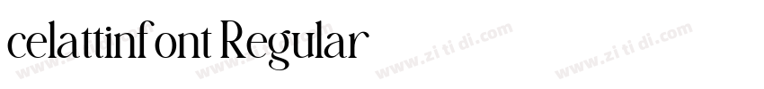 celattinfont Regular字体转换